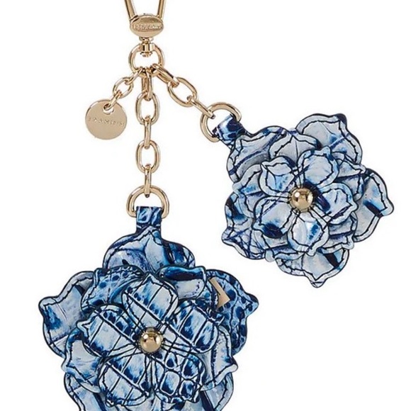 Brahmin Double Magnolia Tassel Coastal Blue Melbourne Bag Charm NWT MSRP:$125.00 - Picture 9 of 14